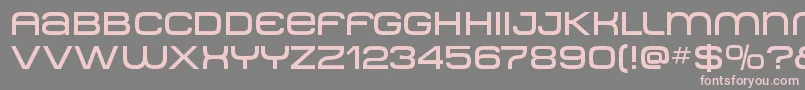 Metro ffy Font – Pink Fonts on Gray Background