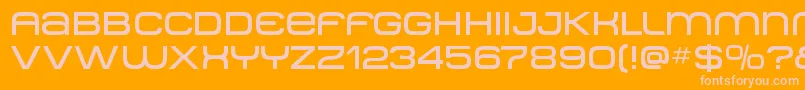 Metro ffy Font – Pink Fonts on Orange Background