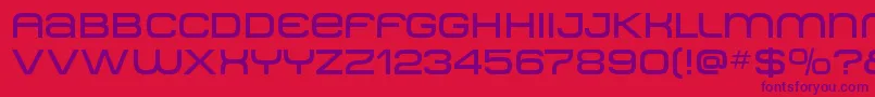 Metro ffy Font – Purple Fonts on Red Background