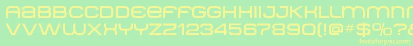 Metro ffy Font – Yellow Fonts on Green Background