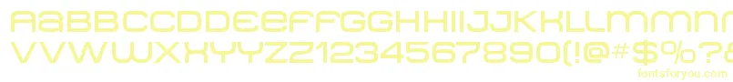 Metro ffy Font – Yellow Fonts on White Background