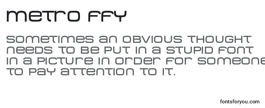Metro ffy-fontti