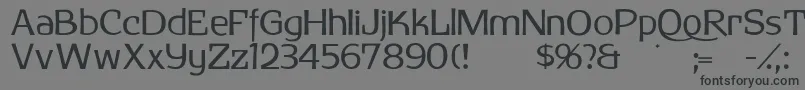 フォントHerdeckesans – 黒い文字の灰色の背景