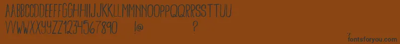 BambooBrisk-fontti – mustat fontit ruskealla taustalla