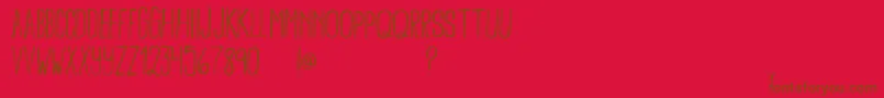 BambooBrisk Font – Brown Fonts on Red Background
