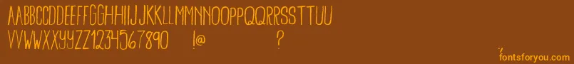 More about BambooBrisk Font BambooBrisk Font – Orange Fonts on Brown Background