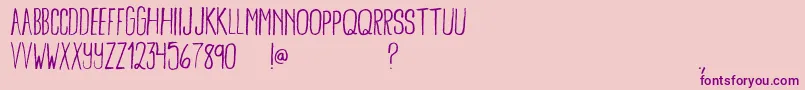 Más sobre la fuente BambooBrisk fuente BambooBrisk – Fuentes Moradas Sobre Fondo Rosa