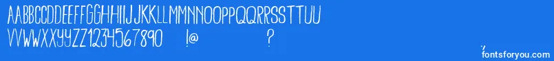 BambooBrisk Font – White Fonts on Blue Background