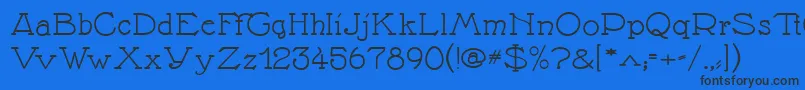 Nathane Font – Black Fonts on Blue Background