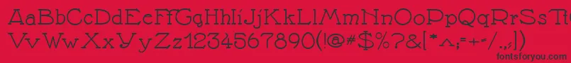 Nathane Font – Black Fonts on Red Background