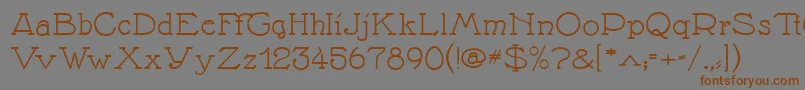 Nathane Font – Brown Fonts on Gray Background