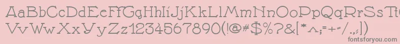 Nathane Font – Gray Fonts on Pink Background