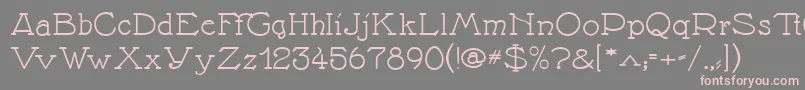 Nathane Font – Pink Fonts on Gray Background