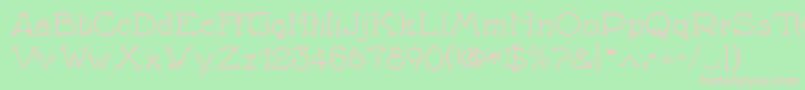 Nathane Font – Pink Fonts on Green Background