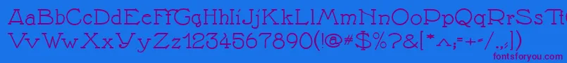 Nathane Font – Purple Fonts on Blue Background