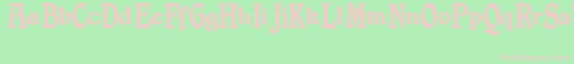 ShrewsburyTitlingBold Font – Pink Fonts on Green Background