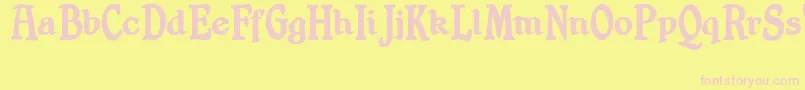 ShrewsburyTitlingBold Font – Pink Fonts on Yellow Background