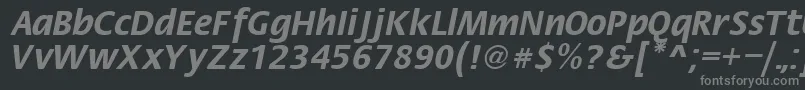 Fiesta Font – Gray Fonts on Black Background