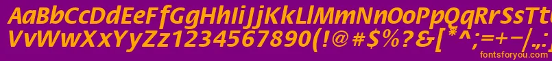 More about Fiesta Font Fiesta Font – Orange Fonts on Purple Background