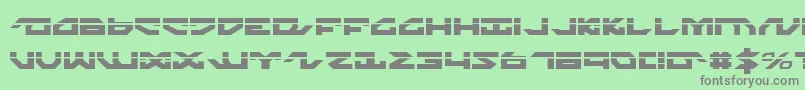 NightrunnerLaser Font – Gray Fonts on Green Background