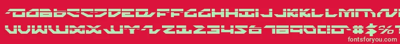 NightrunnerLaser Font – Green Fonts on Red Background