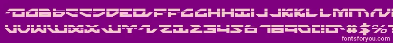 NightrunnerLaser Font – Pink Fonts on Purple Background