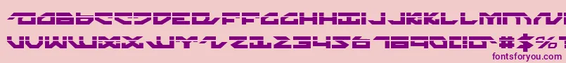 NightrunnerLaser Font – Purple Fonts on Pink Background