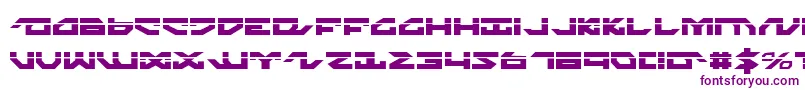 NightrunnerLaser-Schriftart – Violette Schriften
