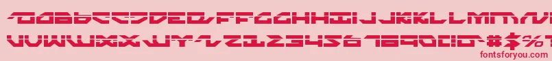 NightrunnerLaser Font – Red Fonts on Pink Background