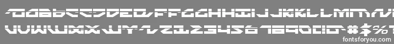 フォントNightrunnerLaser – 灰色の背景に白い文字