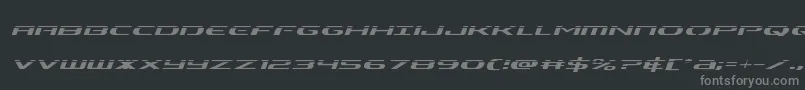 Alphamenlaserital Font – Gray Fonts on Black Background