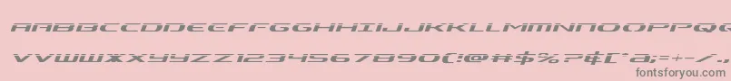 Alphamenlaserital Font – Gray Fonts on Pink Background
