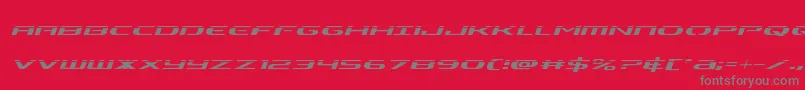 Alphamenlaserital Font – Gray Fonts on Red Background