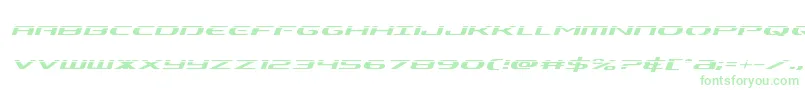 Alphamenlaserital Font – Green Fonts on White Background
