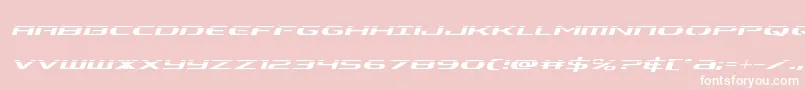 Alphamenlaserital Font – White Fonts on Pink Background