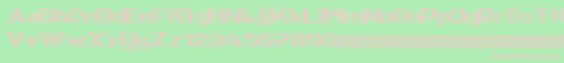 Saltybeach Font – Pink Fonts on Green Background