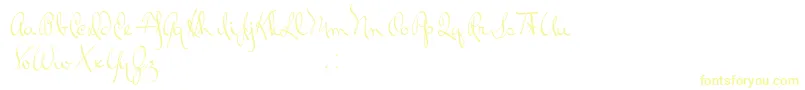 RalphWalker-Schriftart – Gelbe Schriften