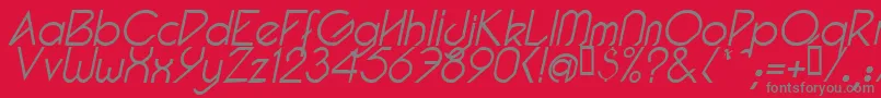 More about PacotillItalLight Font PacotillItalLight Font – Gray Fonts on Red Background