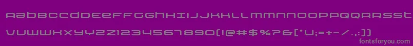 Czcionka Nextwaveexpand – szare czcionki na fioletowym tle