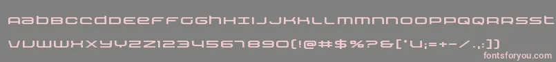 フォントNextwaveexpand – 灰色の背景にピンクのフォント