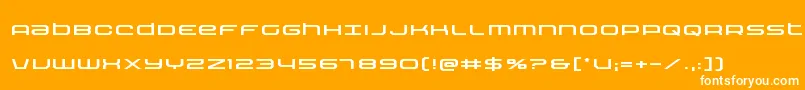 Nextwaveexpand Font – White Fonts on Orange Background