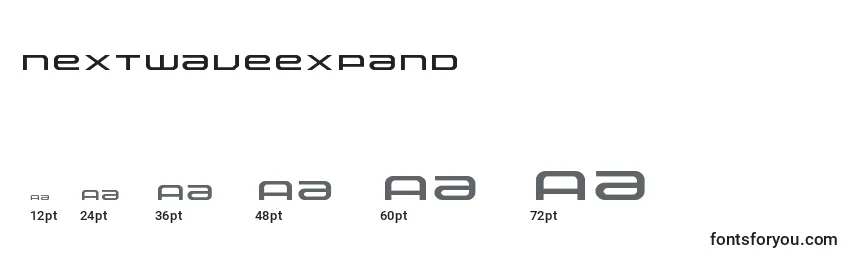 Размеры шрифта Nextwaveexpand