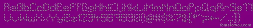 Lbcdots Font – Gray Fonts on Purple Background