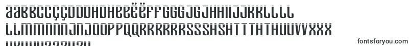 フォントDepartmenthlaser – アルバニアの文字