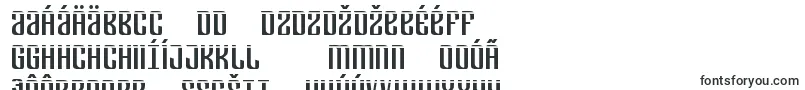 Шрифт Departmenthlaser – словацкие шрифты