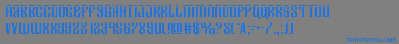 Departmenthlaser Font – Blue Fonts on Gray Background