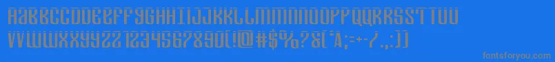Departmenthlaser Font – Gray Fonts on Blue Background