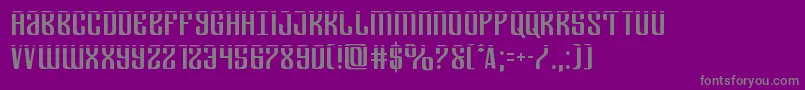 Departmenthlaser-fontti – harmaat kirjasimet violetilla taustalla