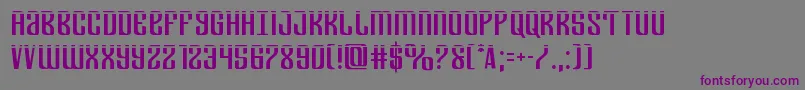 Шрифт Departmenthlaser – фиолетовые шрифты на сером фоне