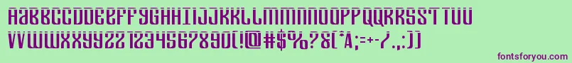 Departmenthlaser Font – Purple Fonts on Green Background